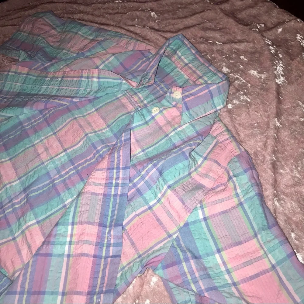 Vtg 80s/90s Pastel Goth/Kawaii Fun Plaid Picnic Matching Shorts Set - Picture 12 of 12